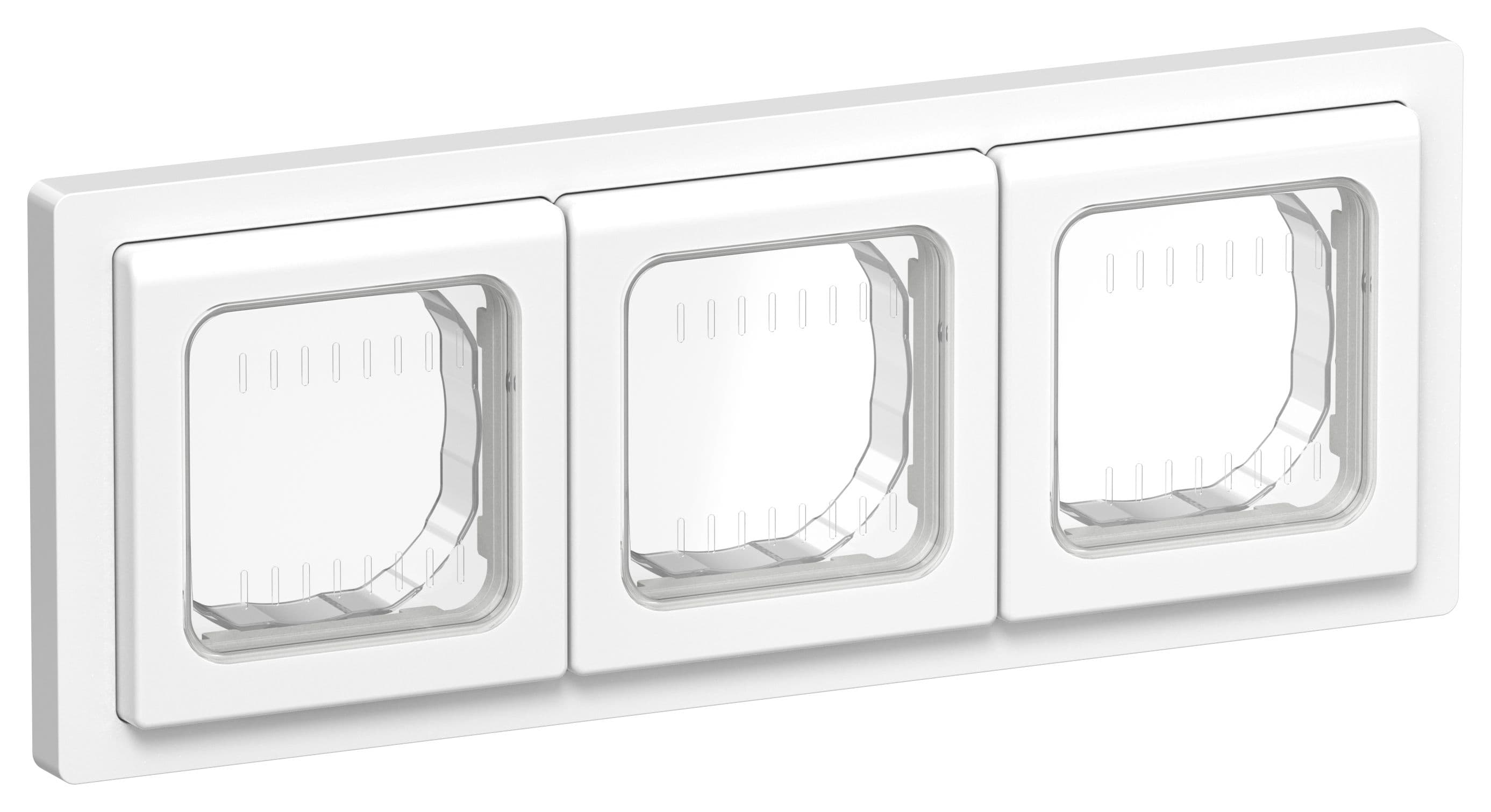 IEK FLITE Белый Рамка 3-местная IP55