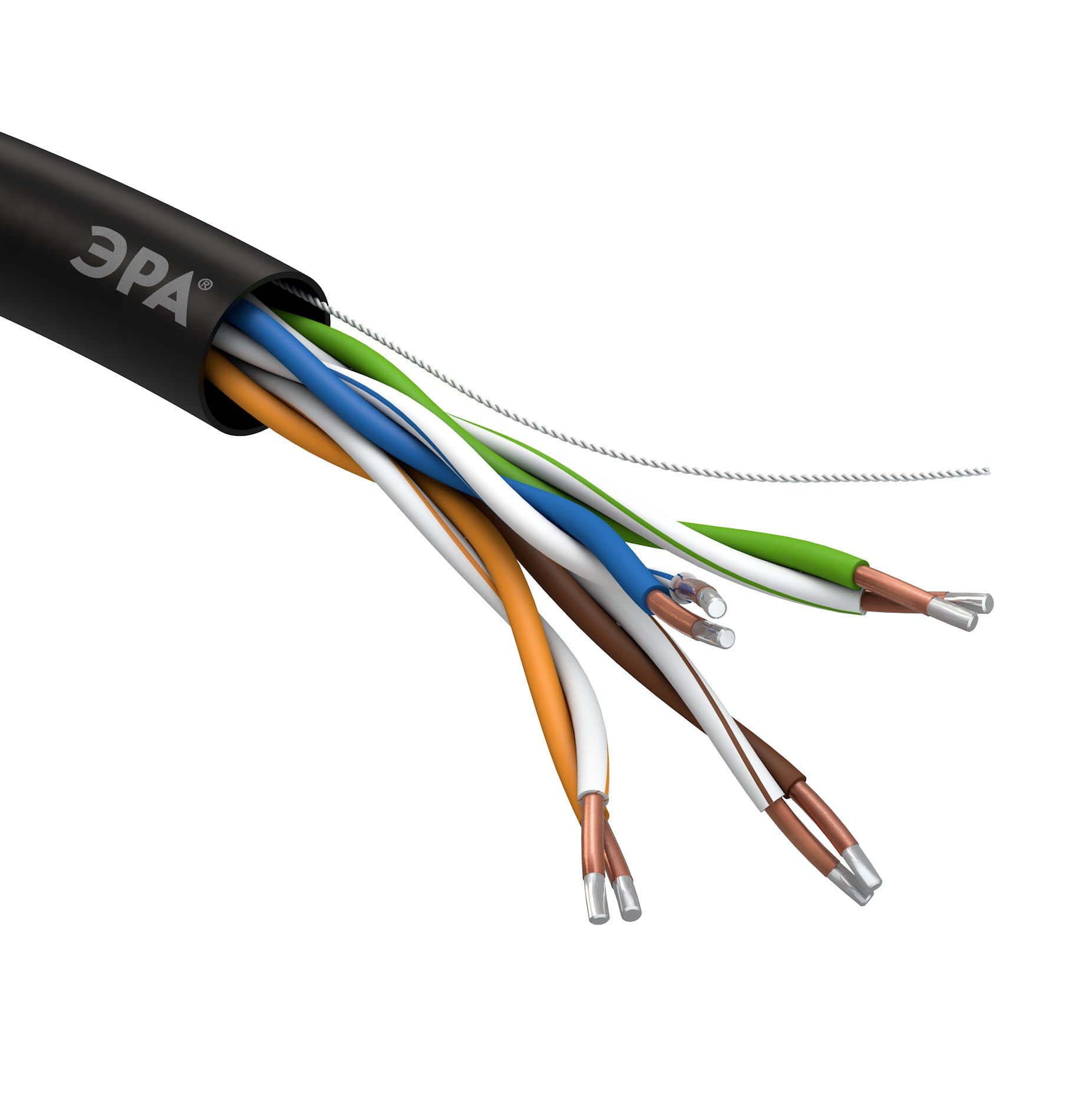 ЭРА UL-4-PE-A Кабель витая пара U/UTP 4x2x24AWG Cat5e CCA PE OUTDOOR 305м SIMPLE
