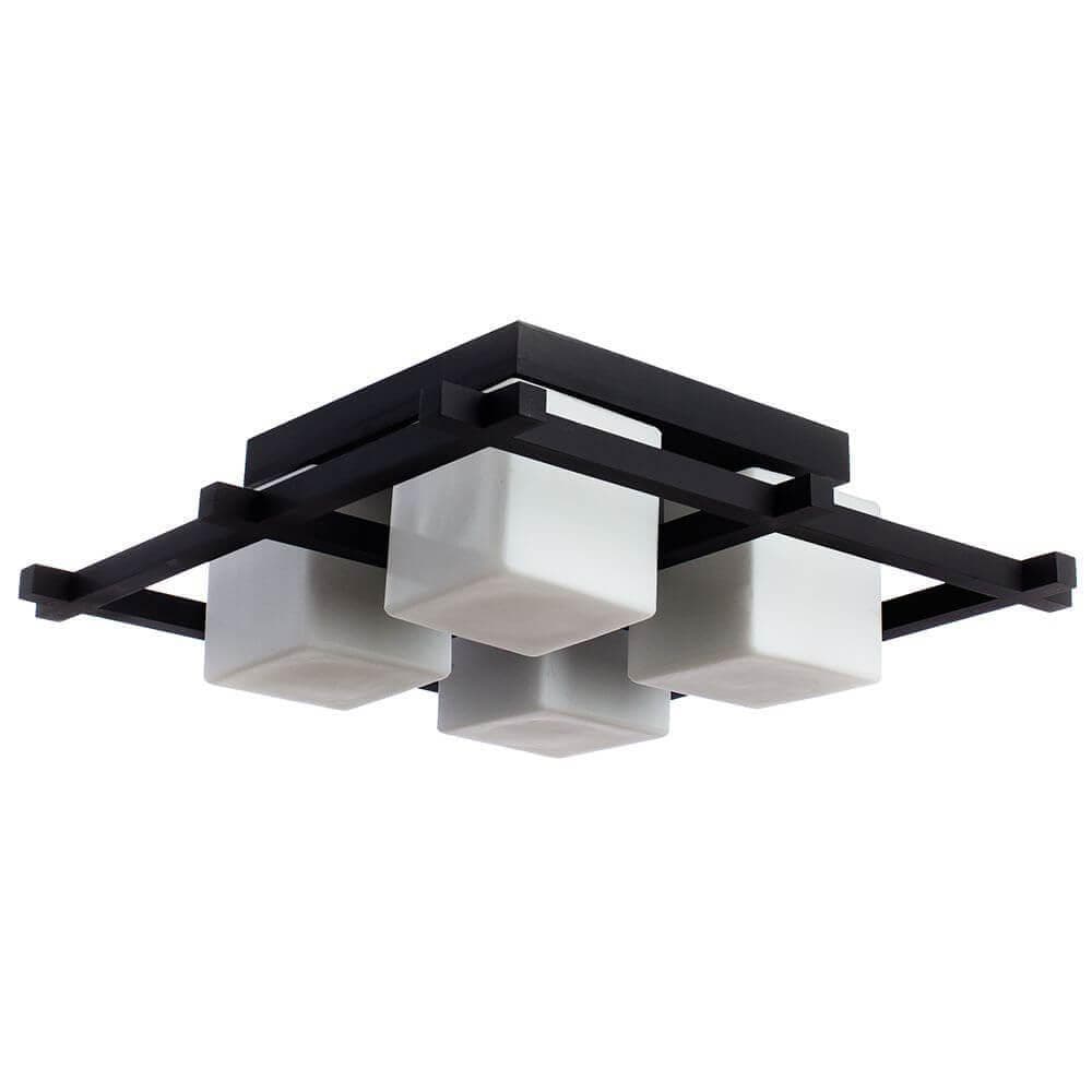 Arte Lamp Woods Коричневый/Белый Светильник потолочный 4x60W 4xE27 A8252PL-4CK — миниатюра 1
