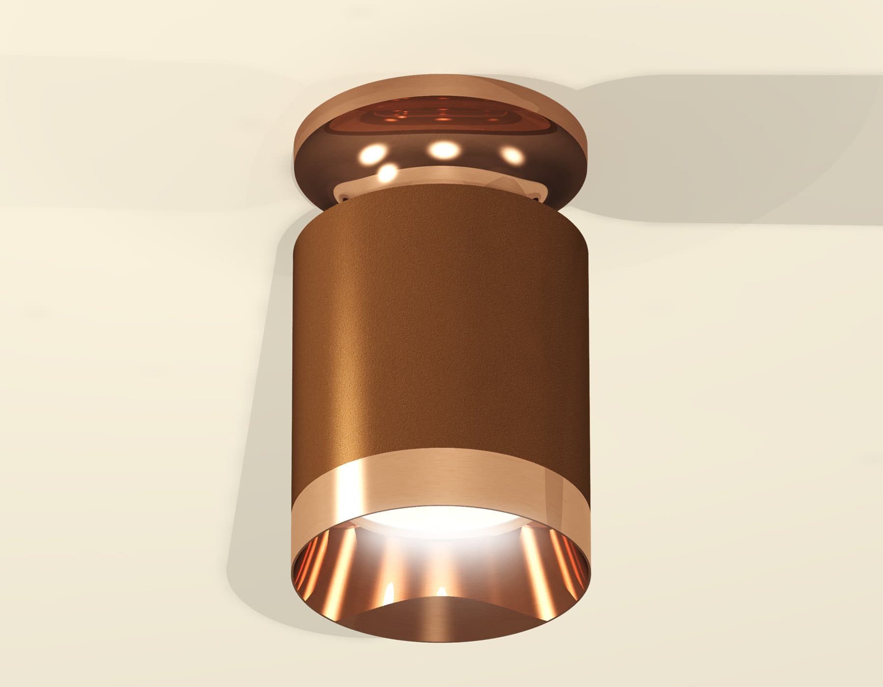 Ambrella Комплект накладного светильника XS6304150 SCF/PPG кофе песок/золото розовое полированное MR16 GU5.3 (N6906, C6304, N6135) — миниатюра 2