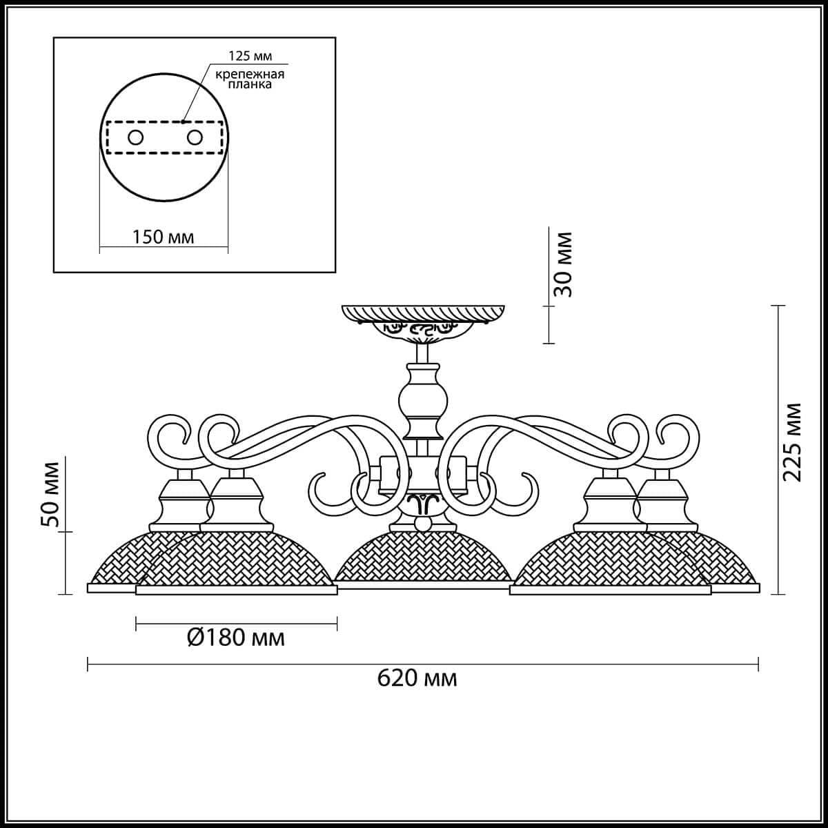 Lumion 3473/5C LN17 216 белый/зол.патина/металл Люстра потолочная E27 5*40W 220V ZEROME — миниатюра 3