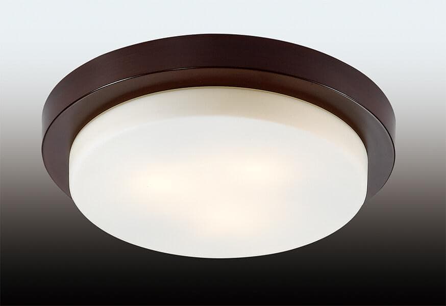 Odeon Light 2744/3C ODL15 792 венге/стекло Н/п светильник IP44 E14 3*40W 220V HOLGER — миниатюра 2
