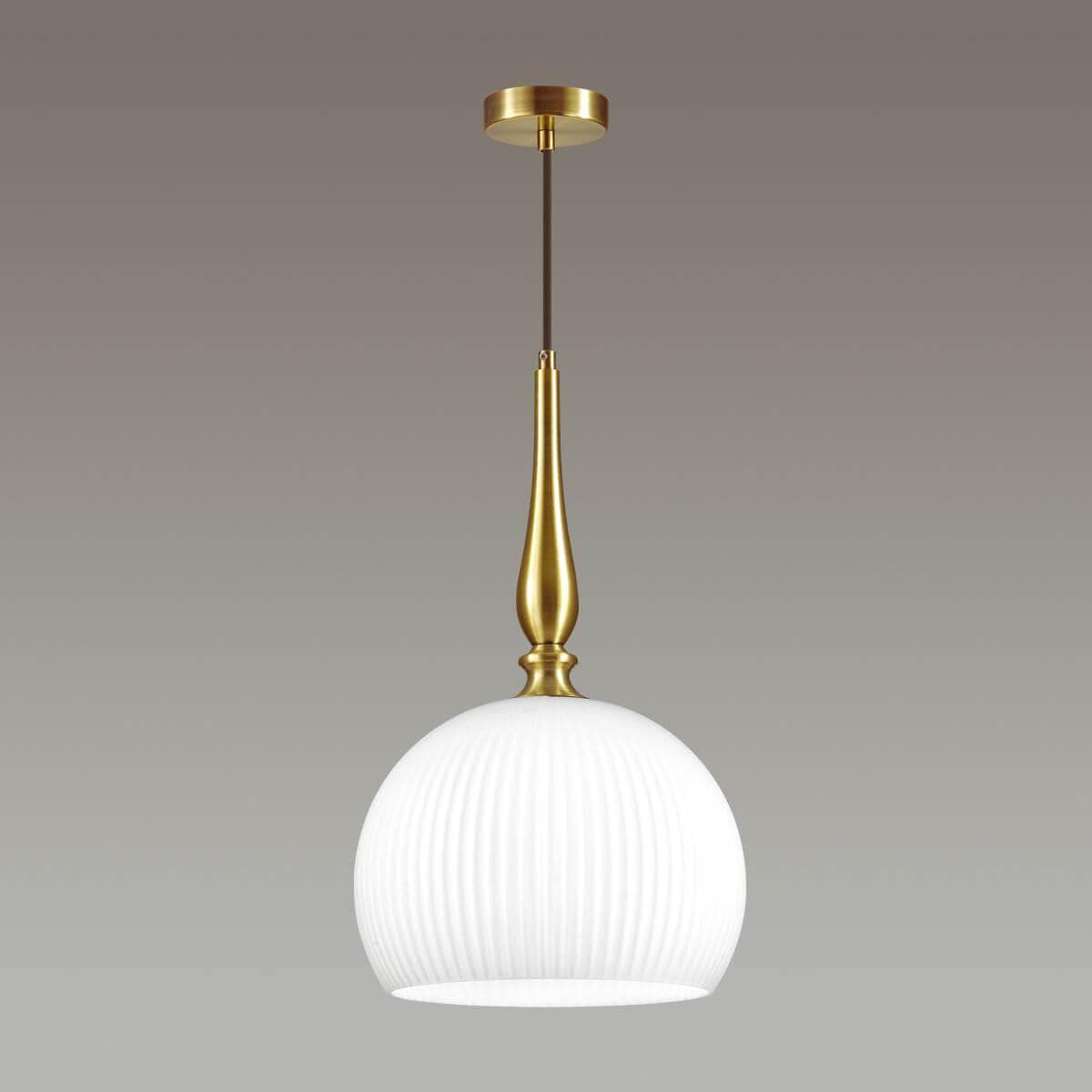 Odeon Light 4765/1 ODL21 белый/бронзовый Подвес E27 60W RUNGA — миниатюра 5