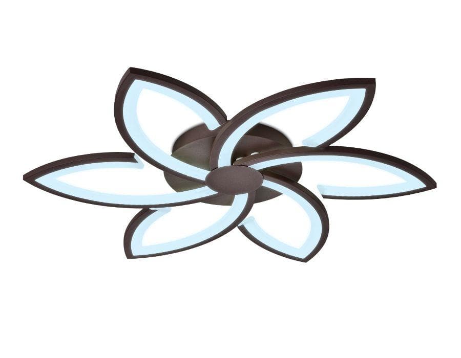Ambrella Потолочный светодиодный светильник с пультом FA447/6 CF кофе 108W 730*700*60 (ПДУ РАДИО 2.4) — миниатюра 2