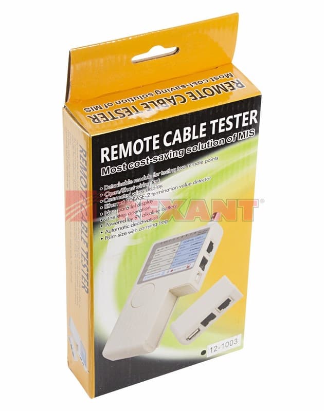 Тестер Кабеля "универсальный" RJ-45+RJ-11+RJ-12+USB+BNC - 2468 Rexant 12-1003 — миниатюра 2