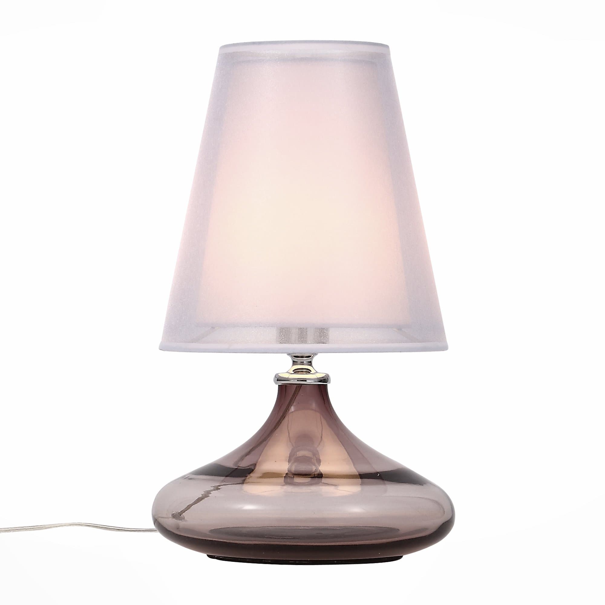 ST LUCE SL974.604.01 Настольная лампа  Хром, Розовый/Розовый, Белый E27 1*60W