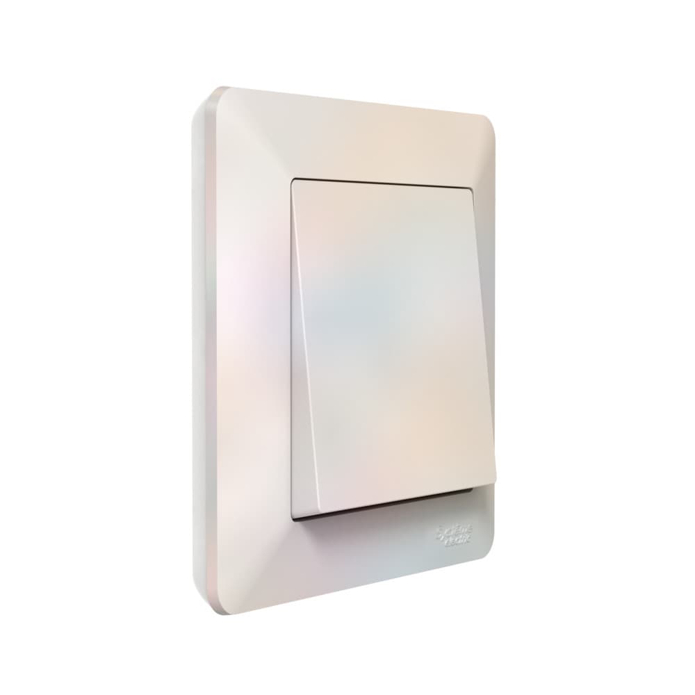 Systeme Electric AtlasDesign Air Жемчуг/дымчатый белый Рамка 1-ая — миниатюра 4