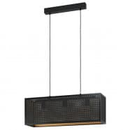 Eglo SALLICANO Подвесной потолочный светильник (люстра) SALLICANO, 3Х40W, E27, L730, B200, H1100, сталь, черн 43559