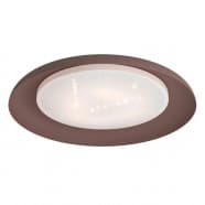 Eglo 99704 Светильник потолочный PENJAMO, LED 17,28W, 2000lm, H65, Ø465, сталь/пластик с эффектом мерцания, мокко/белый
