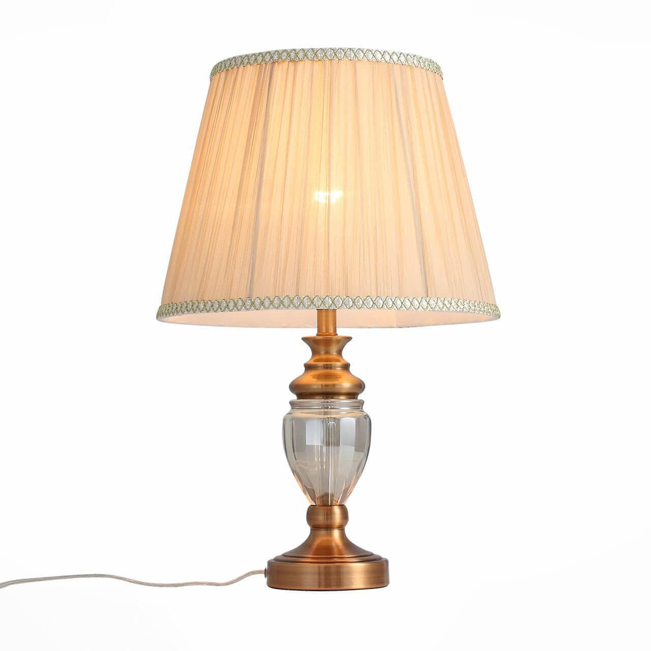ST LUCE SL965.304.01 Настольная лампа  Бронза/Бежевый E27 1*60W — миниатюра 1