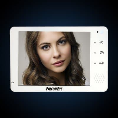 Falcon Домофон цв. TFT 8,  hand-free, AC 230 В 50 Гц. - AC 13 В 1400 мА FE-74R WHITE