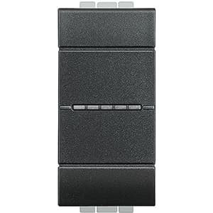 BT LL Антрацит Переключатель промежуточный Axial с безвинтовой зажим, 1 мод L4054