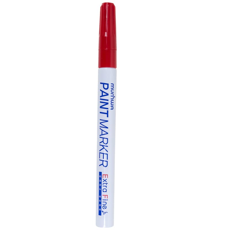 MunHwa  Маркер-краска  «Extra Fine Paint Marker» 1 мм, красная, нитрооснова 08-7203