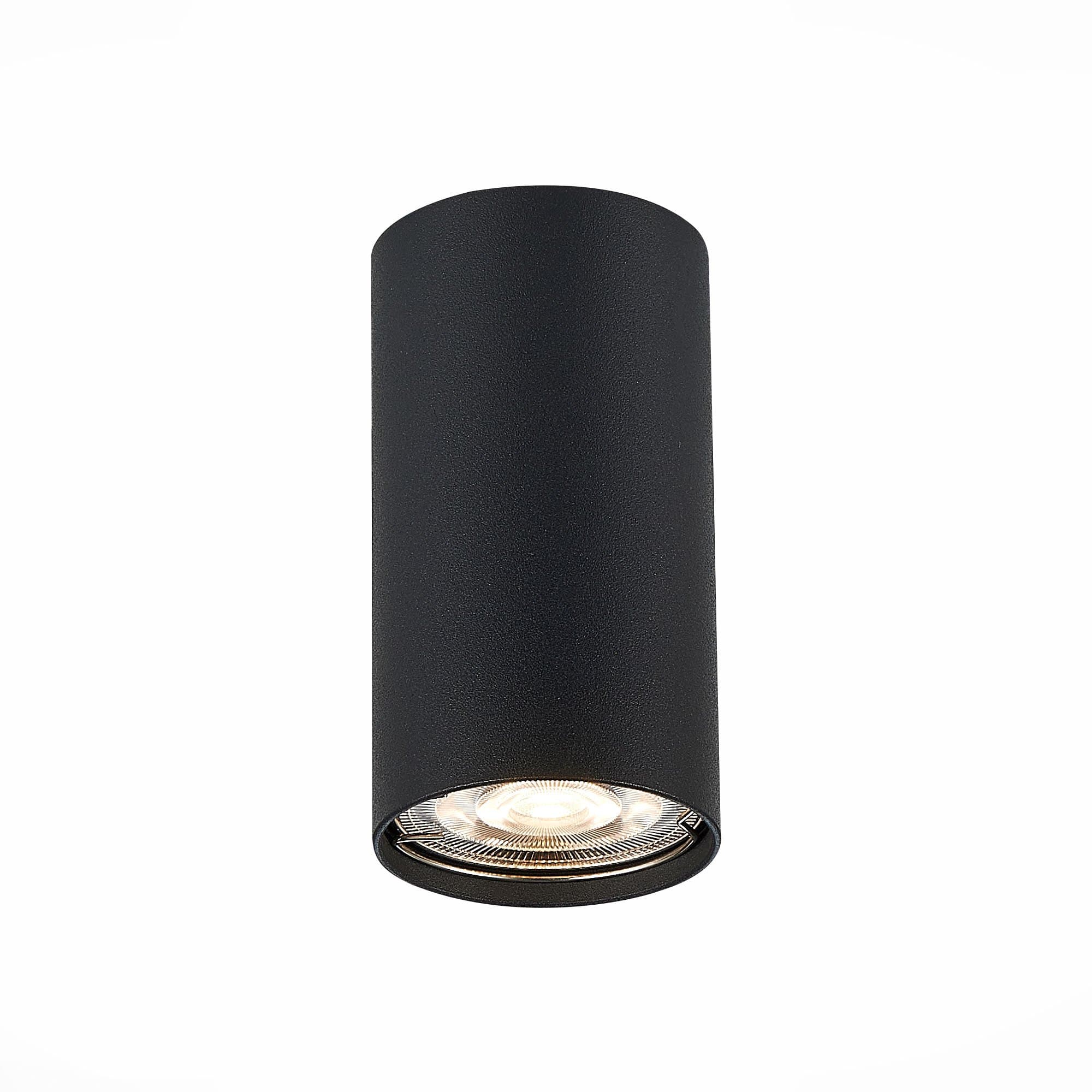 ST Luce ST110.407.01 Светильник потолочный Мат. черный GU10 1*50W D54xH100 220V Без ламп