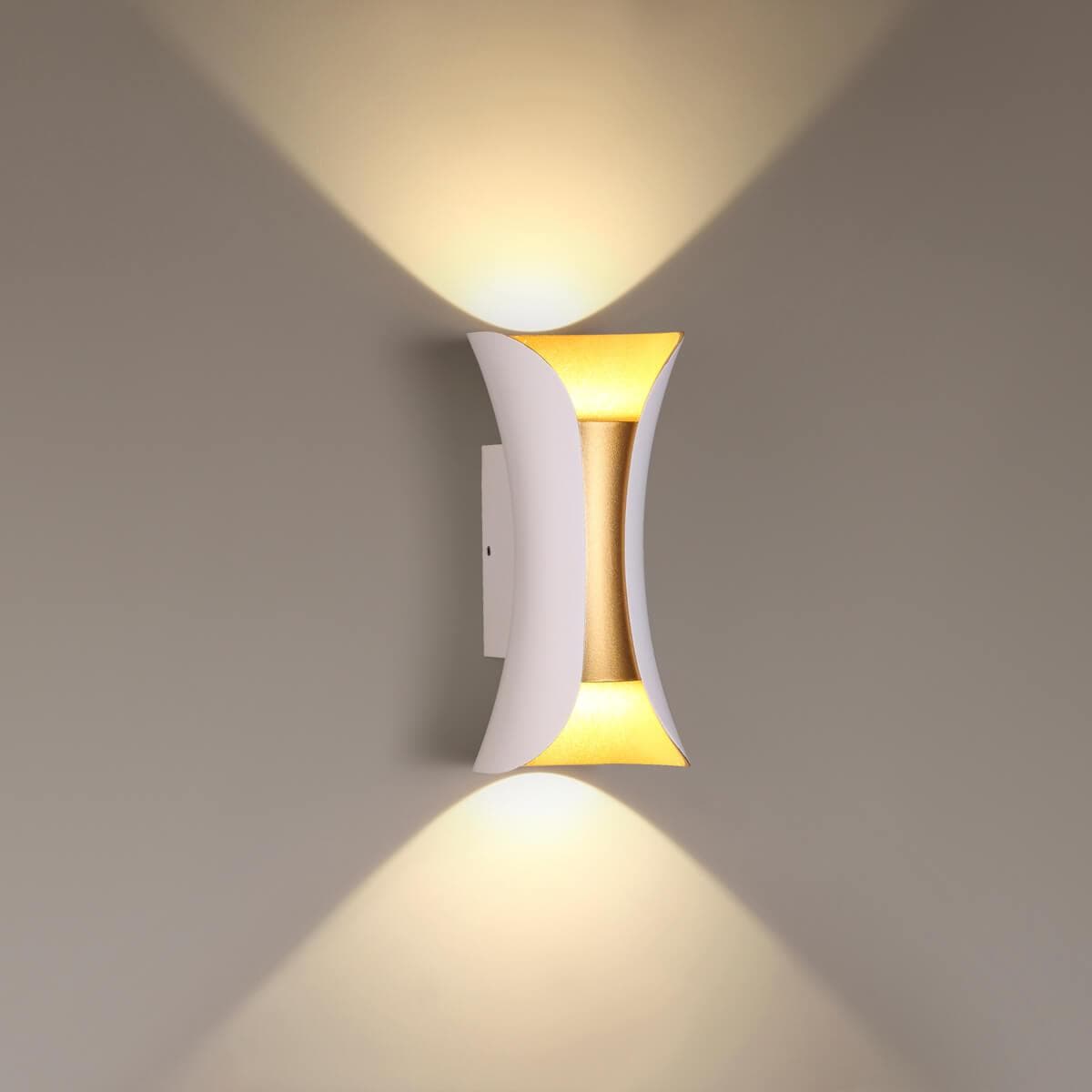 Odeon Light 3886/6WG ODL20 177 белый/золотистый/металл Настенный светильник LED 4000K 6W 220V IP54 KRISTA — миниатюра 4