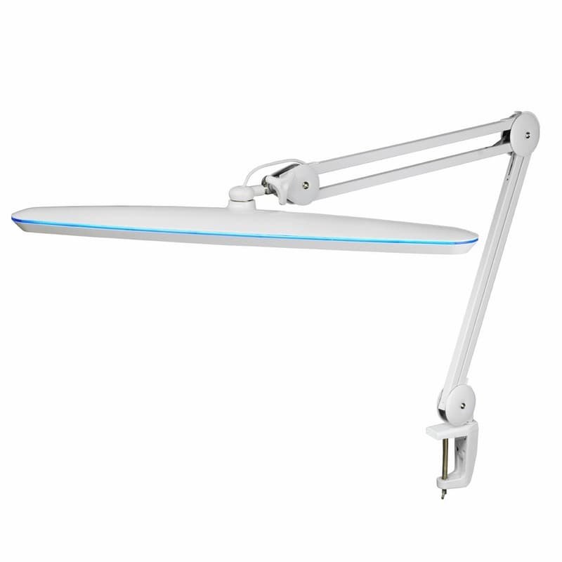 Настольная лампа на струбцине 117LED, Blue Stream, 5 уровней яркости, белая Rexant 31-0409