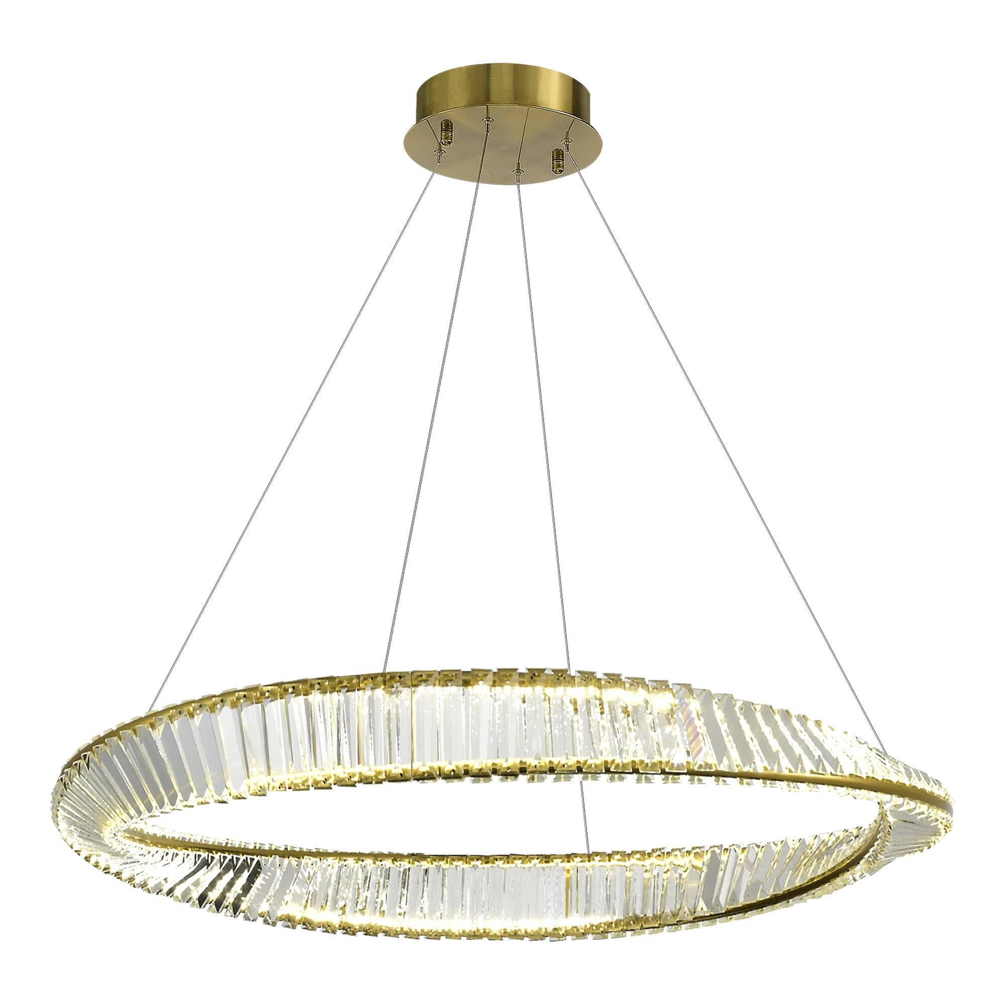 ST LUCE SL6204.321.01 Светильник подвесной Латунь/Прозрачный LED 1*58W 4000K