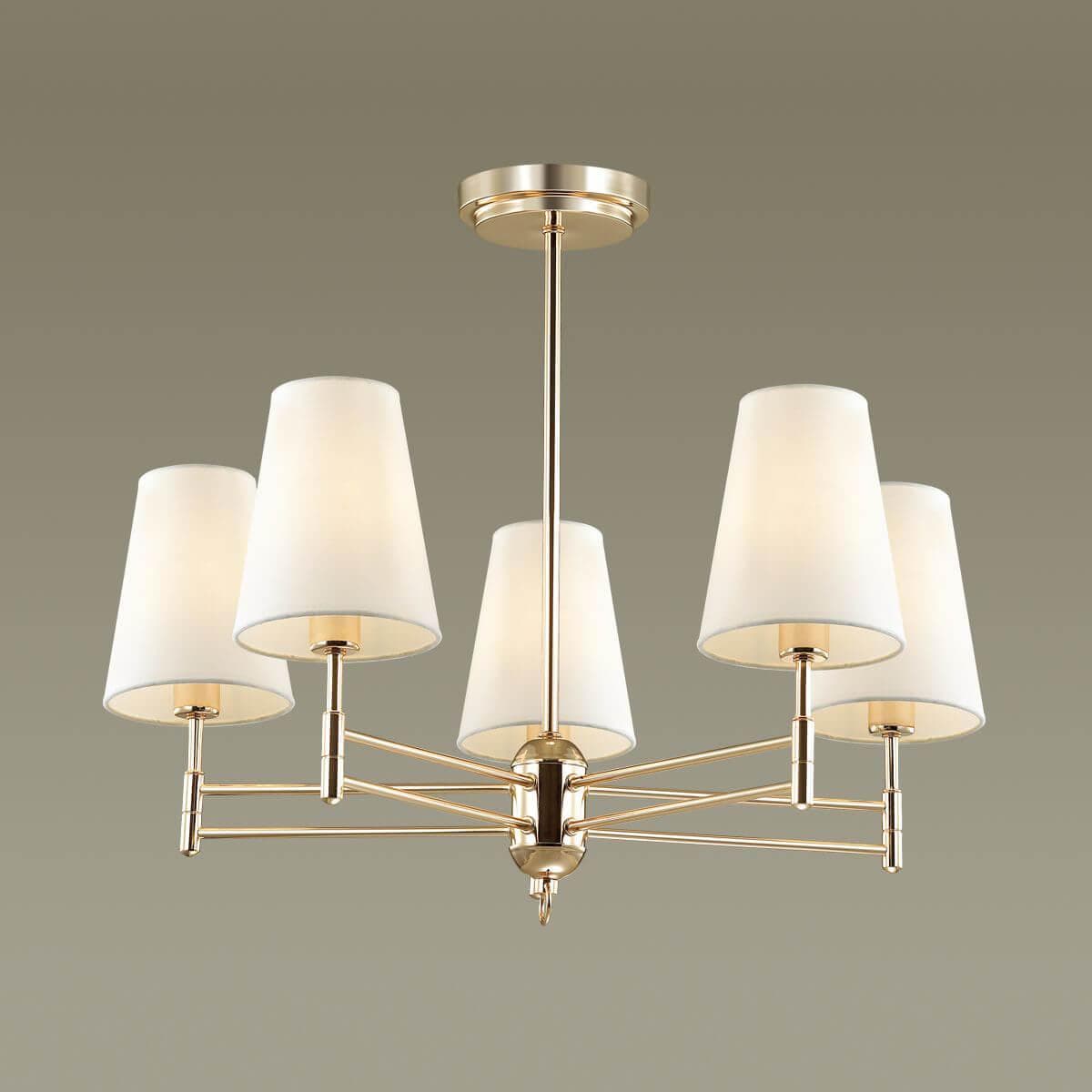 Lumion 4436/5C LN20 043 золотой, белый Люстра потолочная E14 5*40W 220V DORIS — миниатюра 4