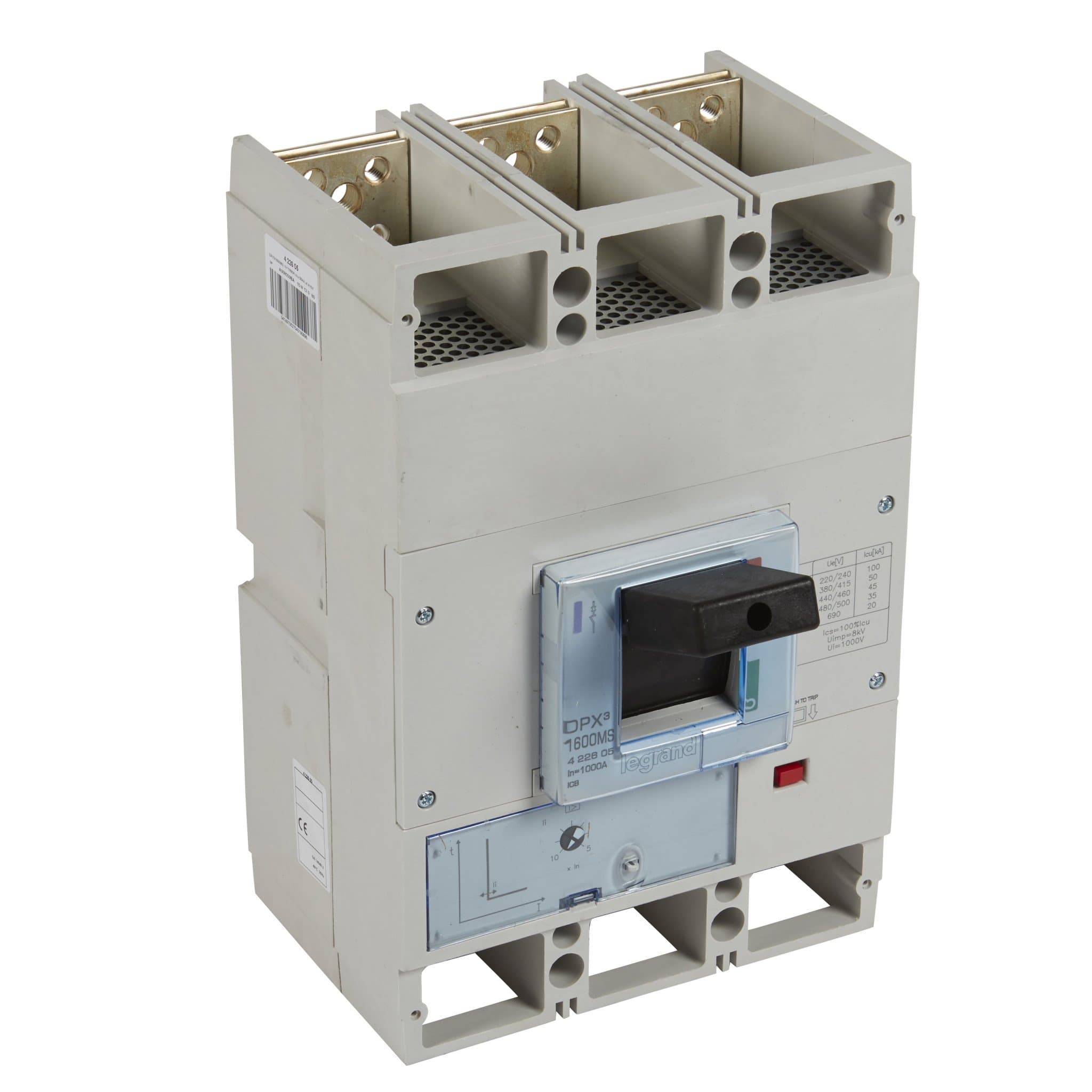 Legrand DPX3 1600 1000A 3П 50кА только магнитный расцепитель 422605