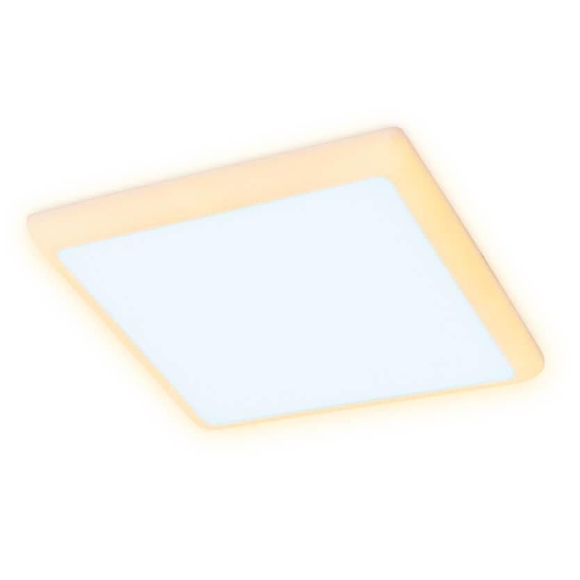 Ambrella Встраиваемый cветодиодный светильник с подсветкой DCR337 24W+6W 6400K/3000K 85-265V 230*230*32 — миниатюра 1