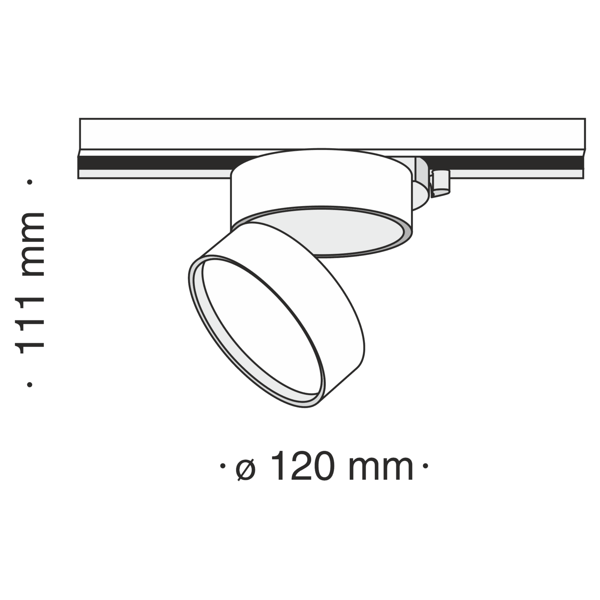 Maytoni Single phase track system Трековый светильник Черный TR007-1-18W3K-B4K — миниатюра 3