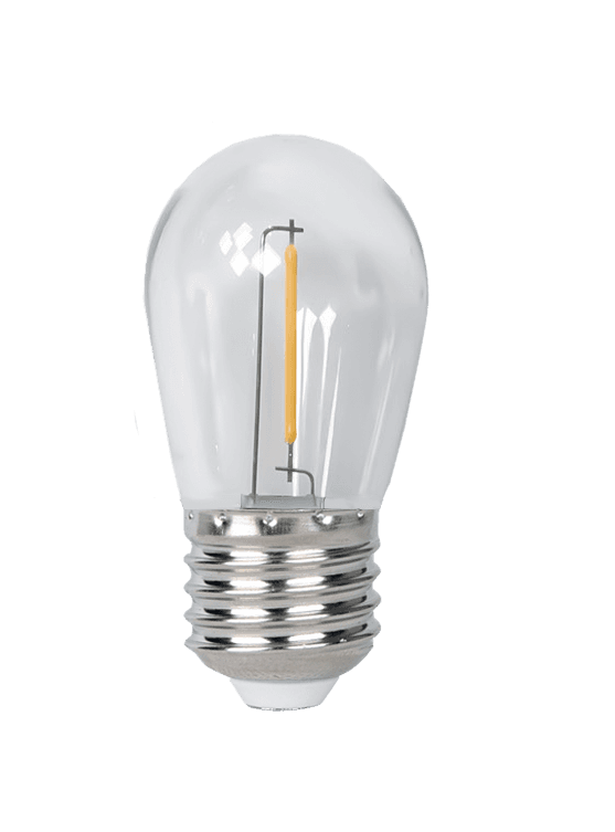 Jazzway Лампа PLED- ECO- S14 1w E27 2700K CLEAR .5040625