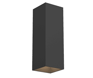 Varton Светодиодный светильник WL-Cube настенный 10 Вт 3000 K 80х80х230 мм угол 60° IP54 RAL9005 черный муар V1-R5-91513-21000-5401030