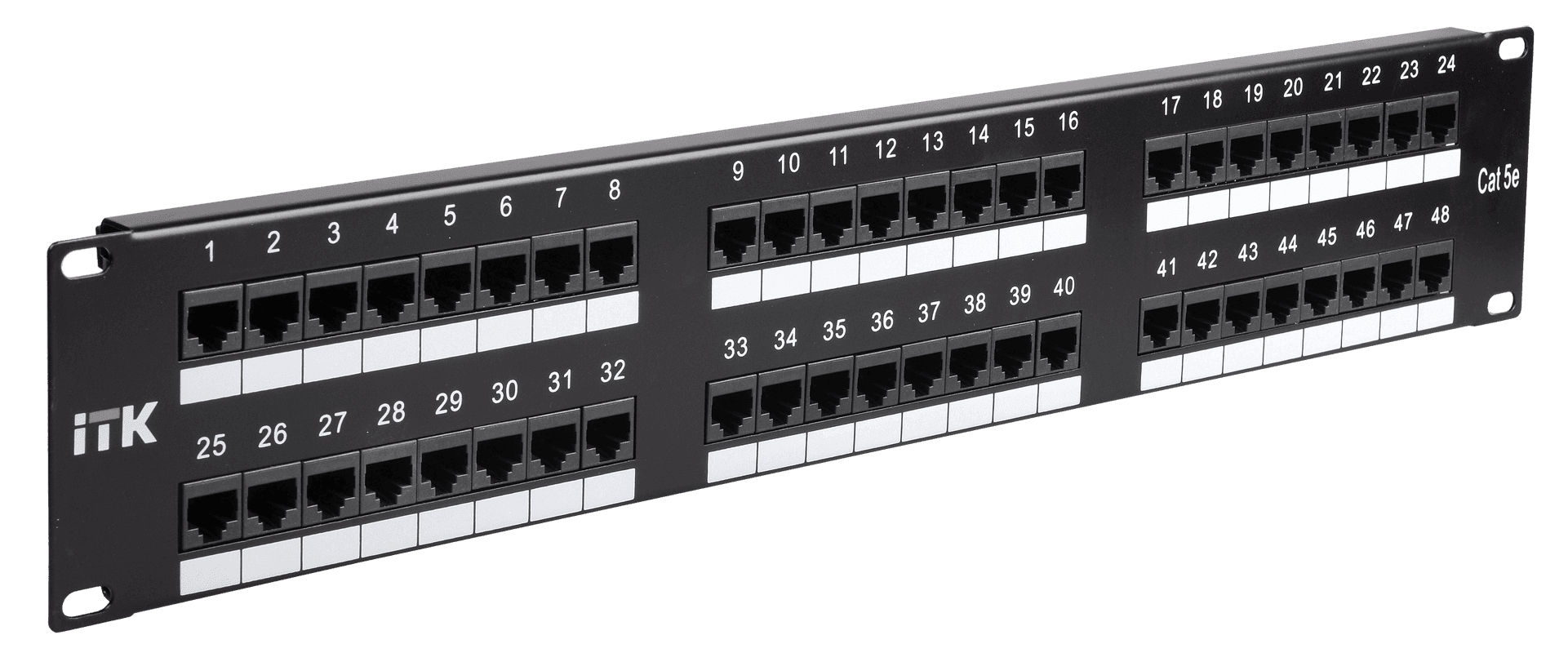 IEK ITK 2U патч-панель кат.5Е UTP, 48 портов (Dual) PP48-2UC5EU-D05 — миниатюра 2