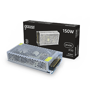 Gauss Блок питания 150W 24V IP20 1/50 202002150 — миниатюра 1