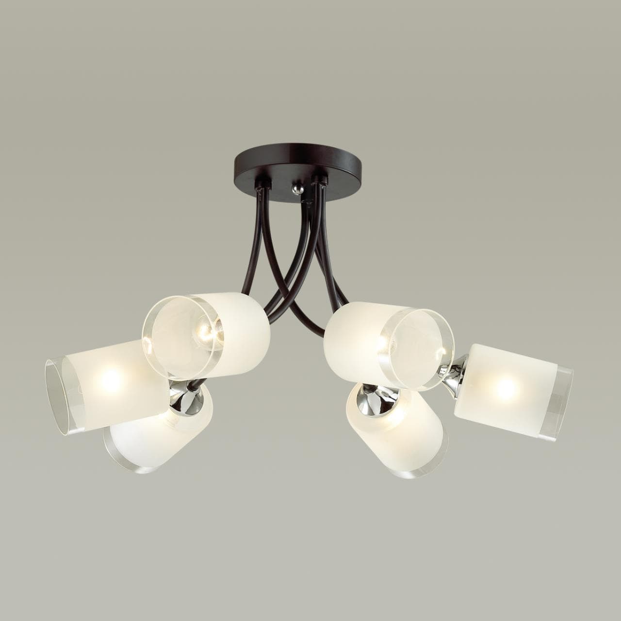 Lumion 4533/6C COMFI LN21 058 черный, хром Люстра потолочная E27 6*60W 220V PAULA — миниатюра 4