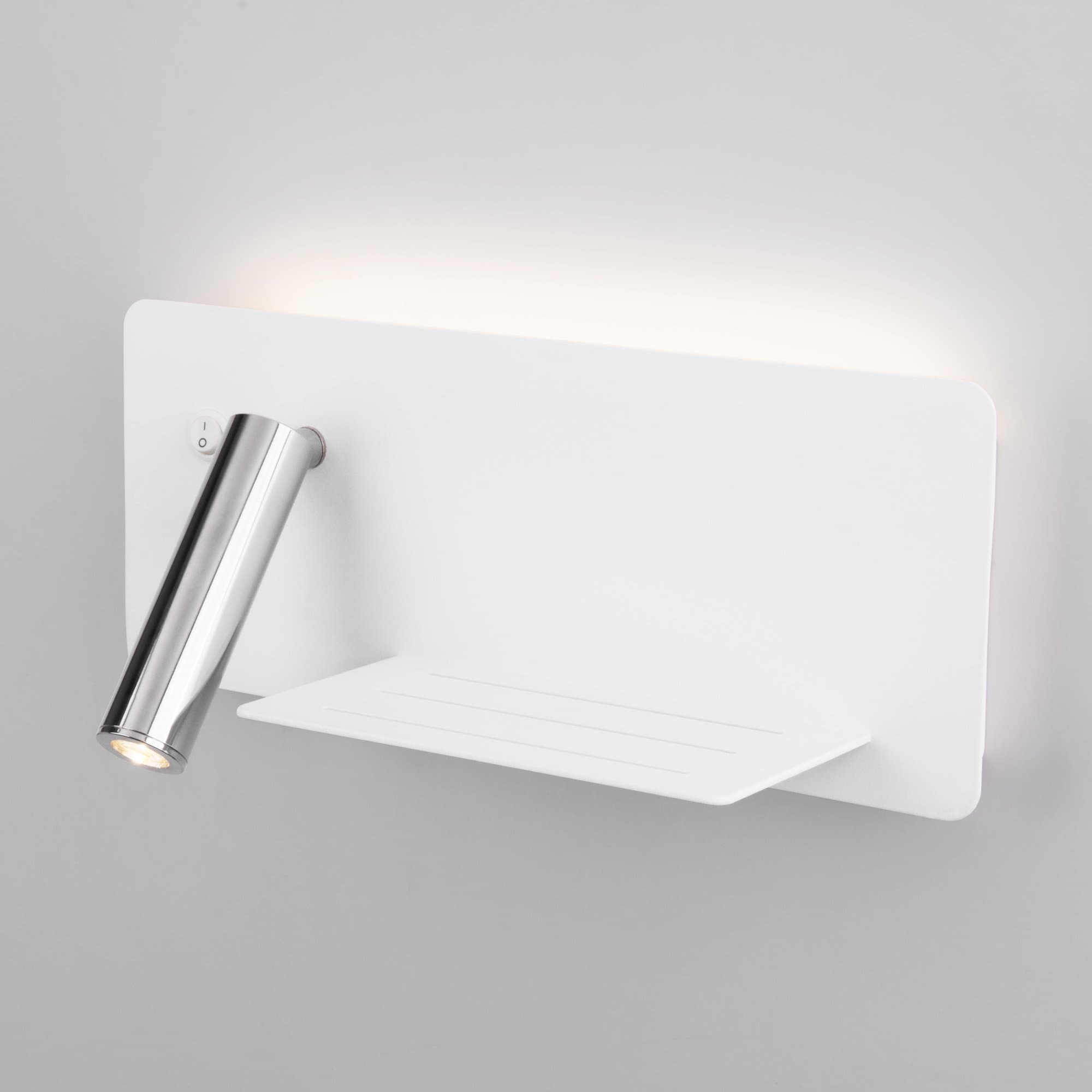 Elektrostandard MRL LED 1113 / Светильник настенный светодиодный Fant R белый/хром a053080