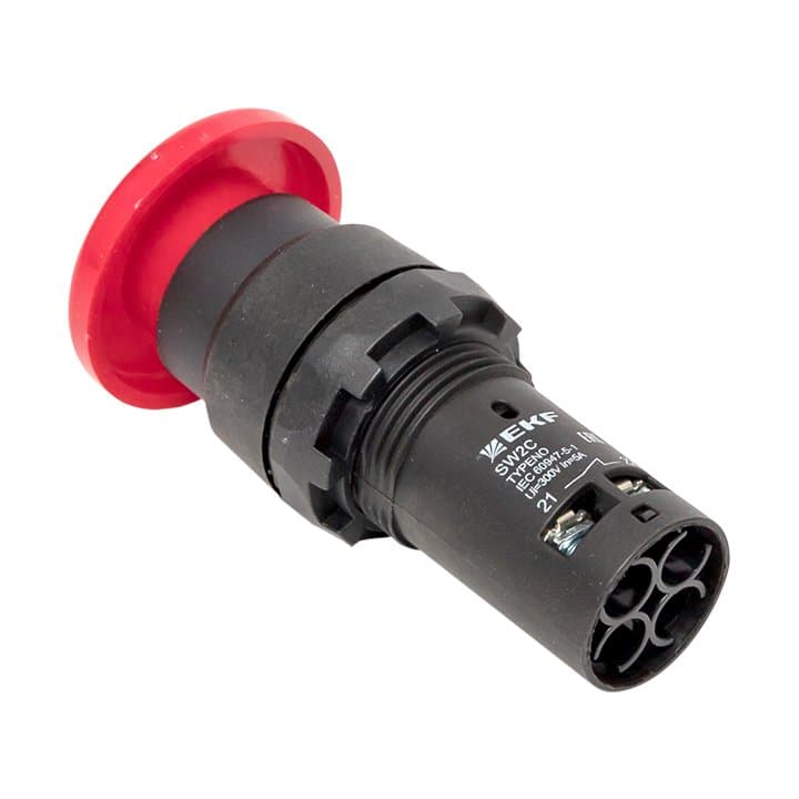 EKF PROxima Кнопка SW2C-11MZ поворотная красная NO+NC Грибок — миниатюра 6