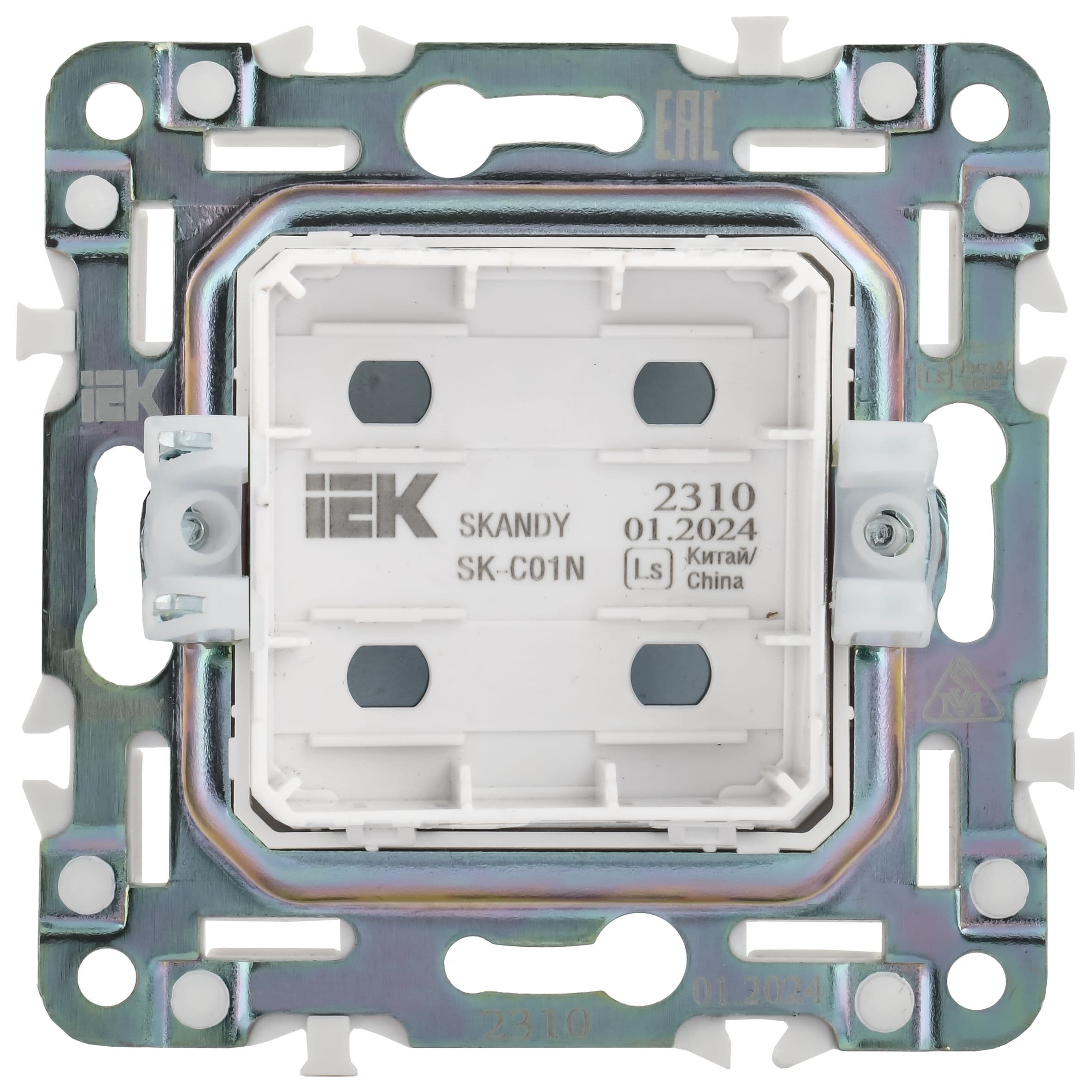 IEK SKANDY Никель Заглушка с суппортом SK-C01N — миниатюра 5