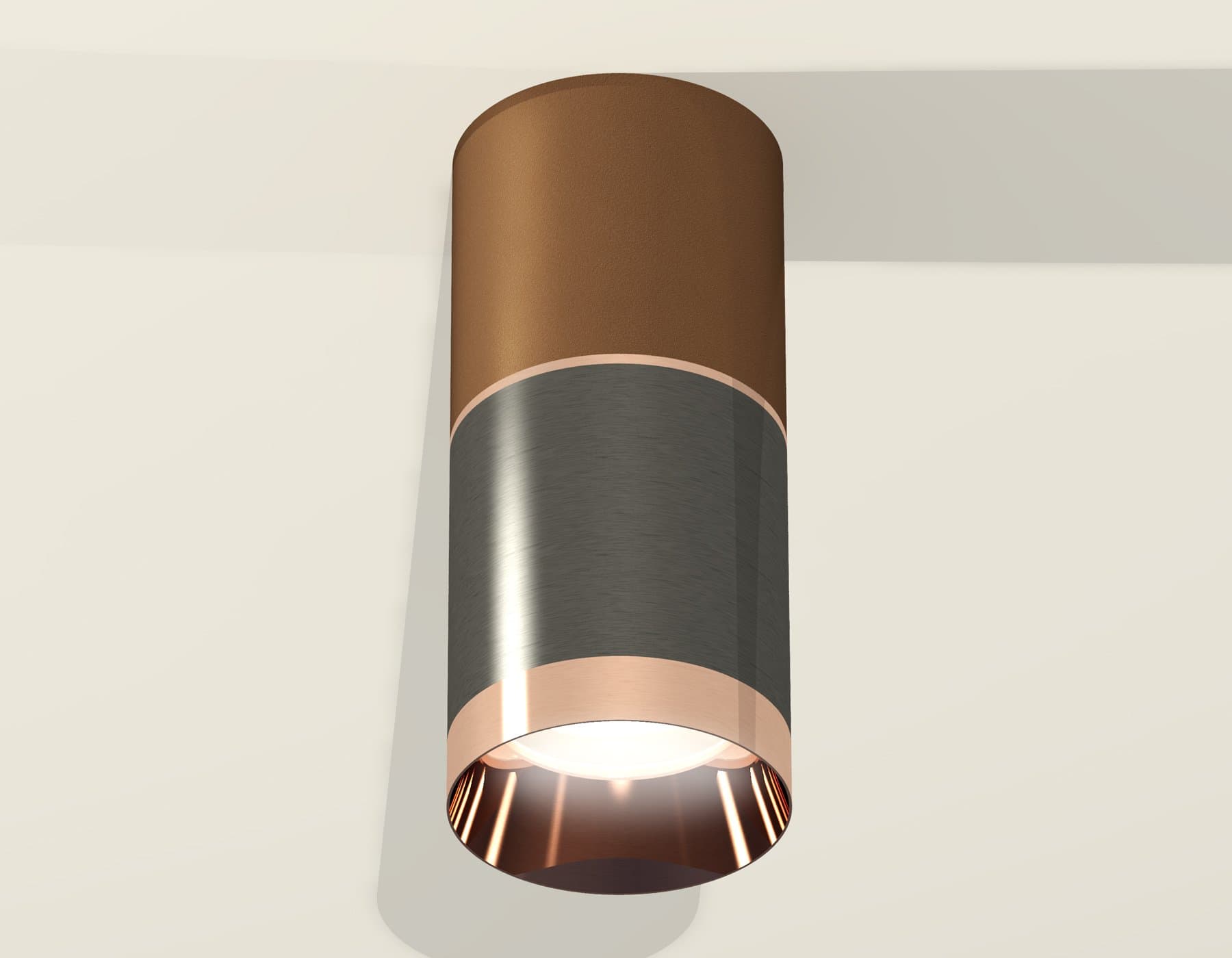 Ambrella Комплект накладного светильника XS6303021 DCH/CF/PPG черный хром/кофе песок/золото розовое полированное MR16 GU5.3 (C6303, C6304, A2063, N613 — миниатюра 2