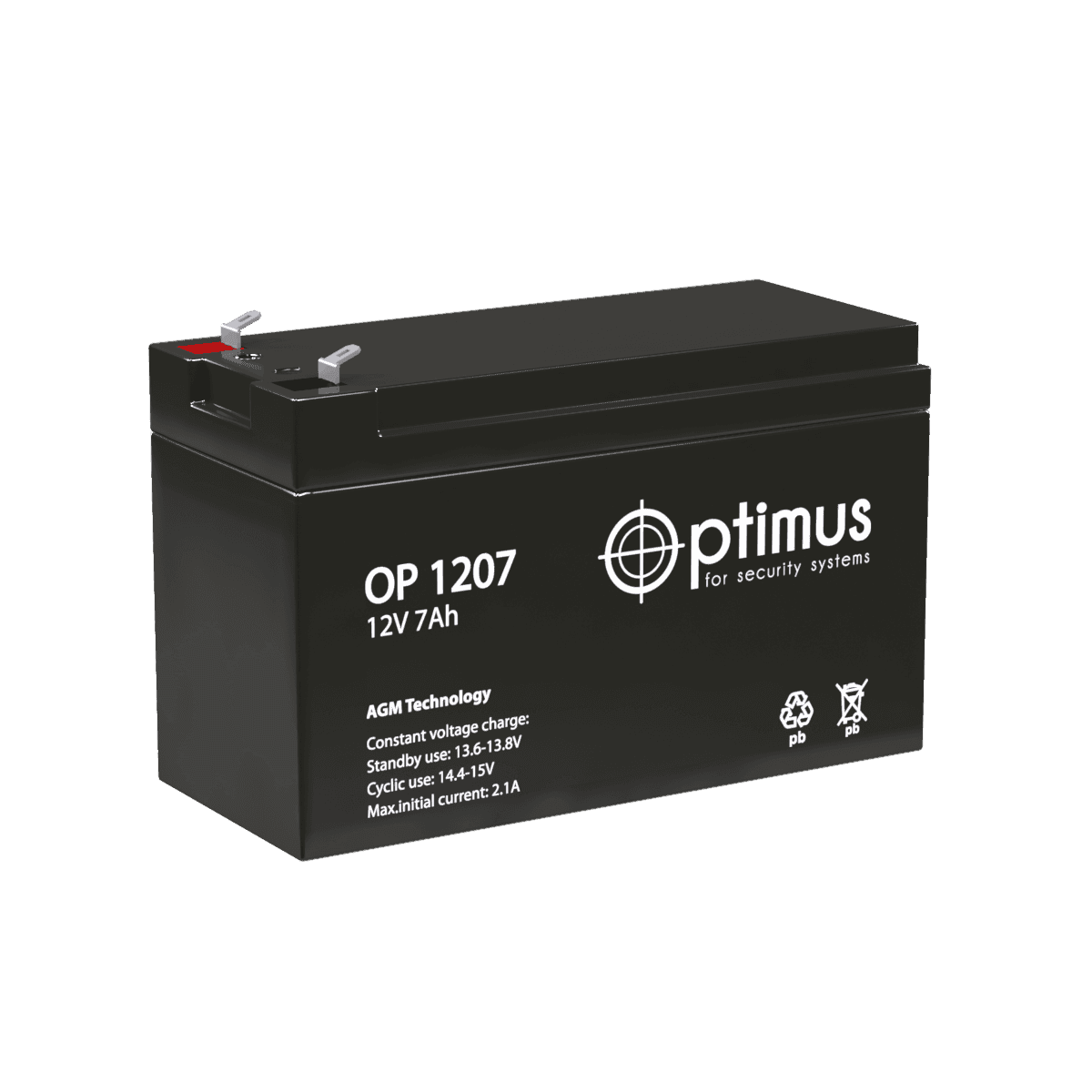Аккумулятор Optimus OP 1207 (12V/7Ah)