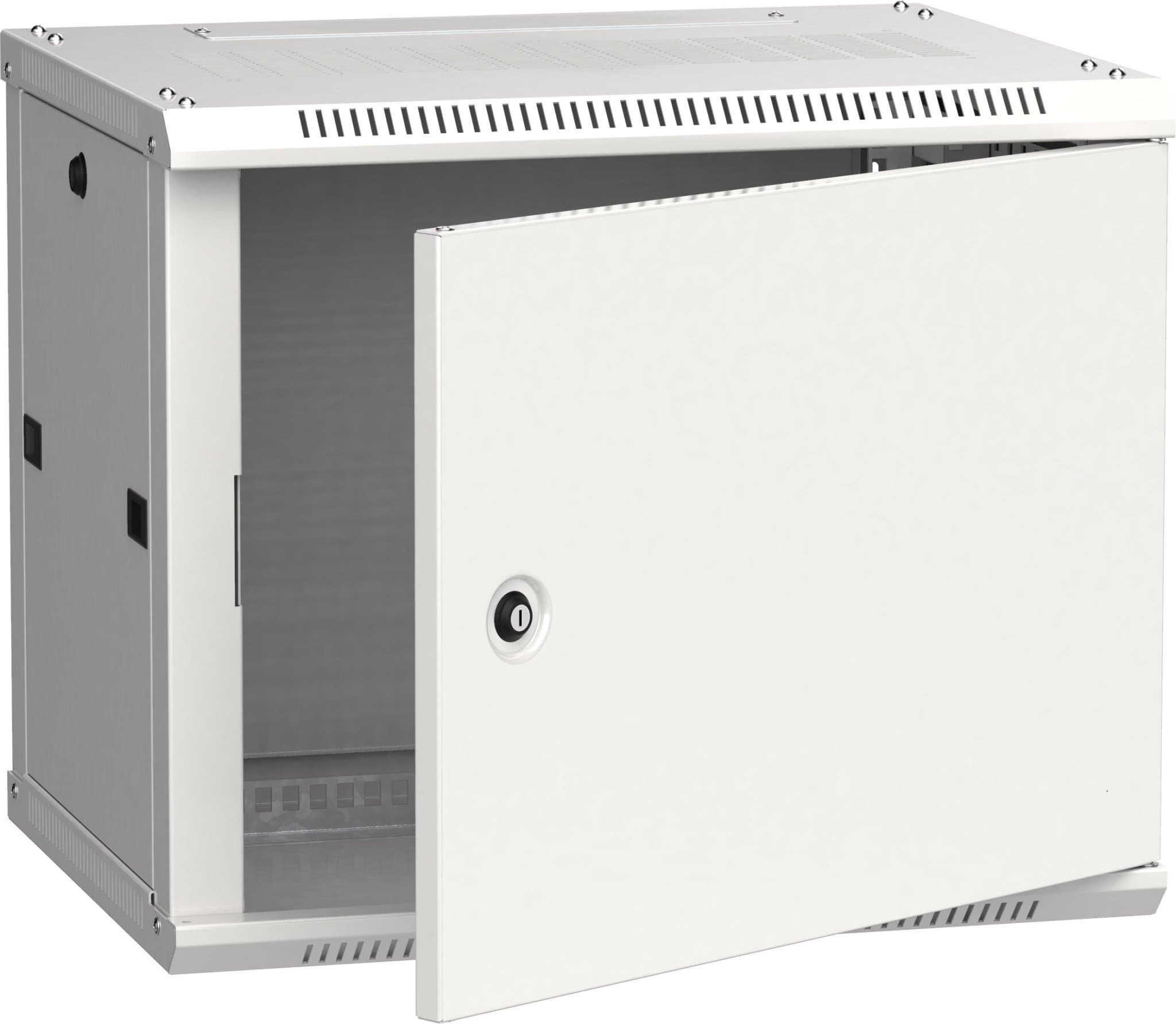 IEK LINEA W ITK Шкаф LINEA W 6U 600x450 мм дверь металл, RAL7035 LWR3-06U64-MF