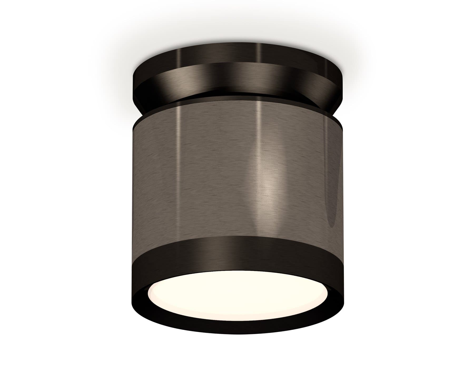 Ambrella Комплект накладного светильника XS8115010 DCH/PBK черный хром/черный полированный GX53 (N8902, C8115, N8113) — миниатюра 1