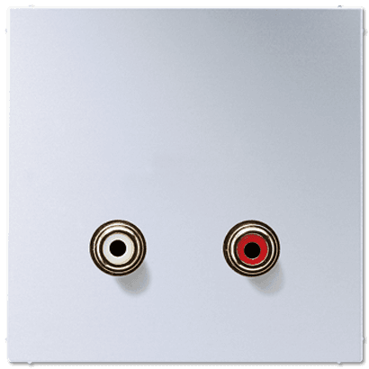 JUNG 2x Cinch Audio (RCA),  алюминий MAAL1021 — миниатюра 1
