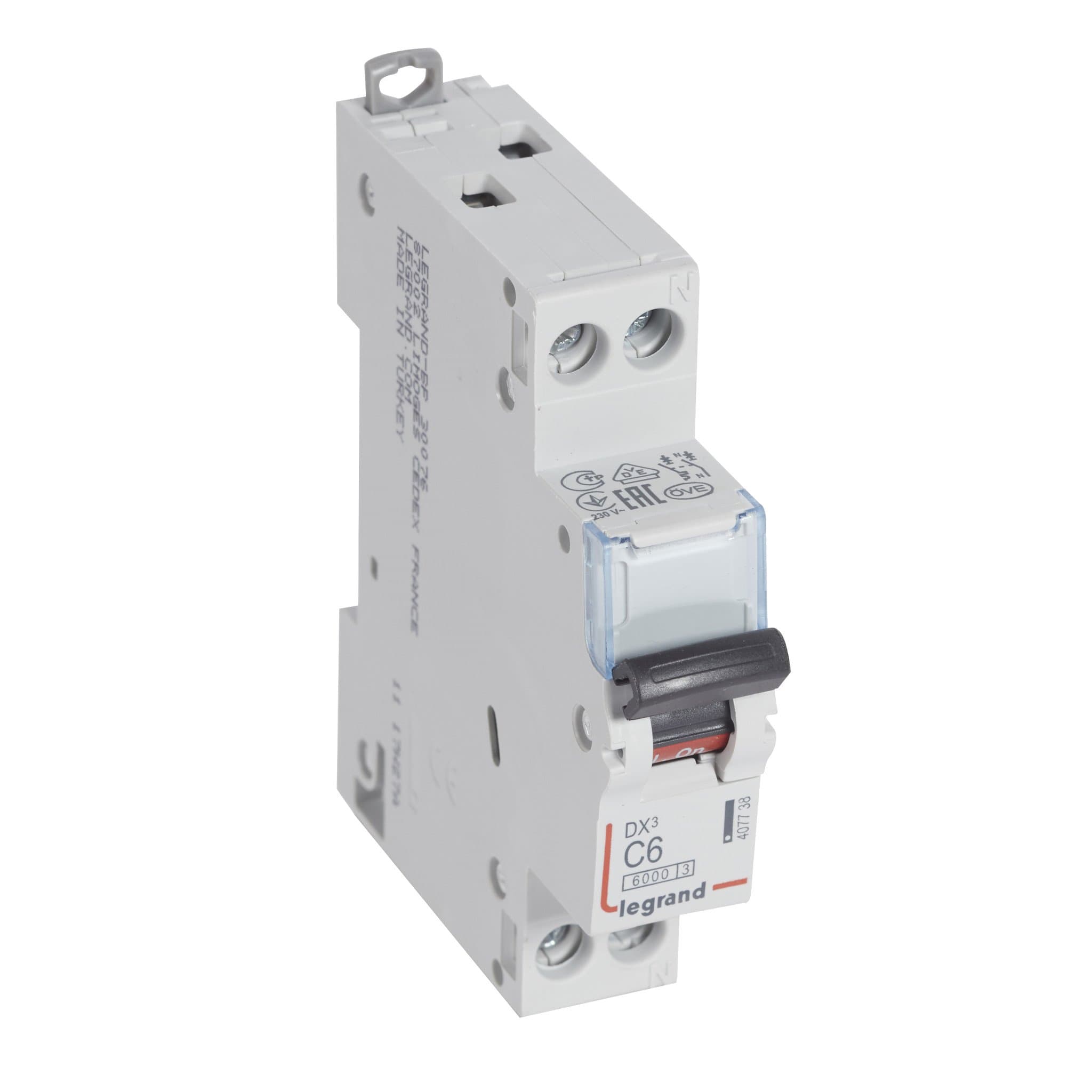 Legrand DX3 Автоматический выключатель 1P+N 6А (С) 6kA/10кА 407738