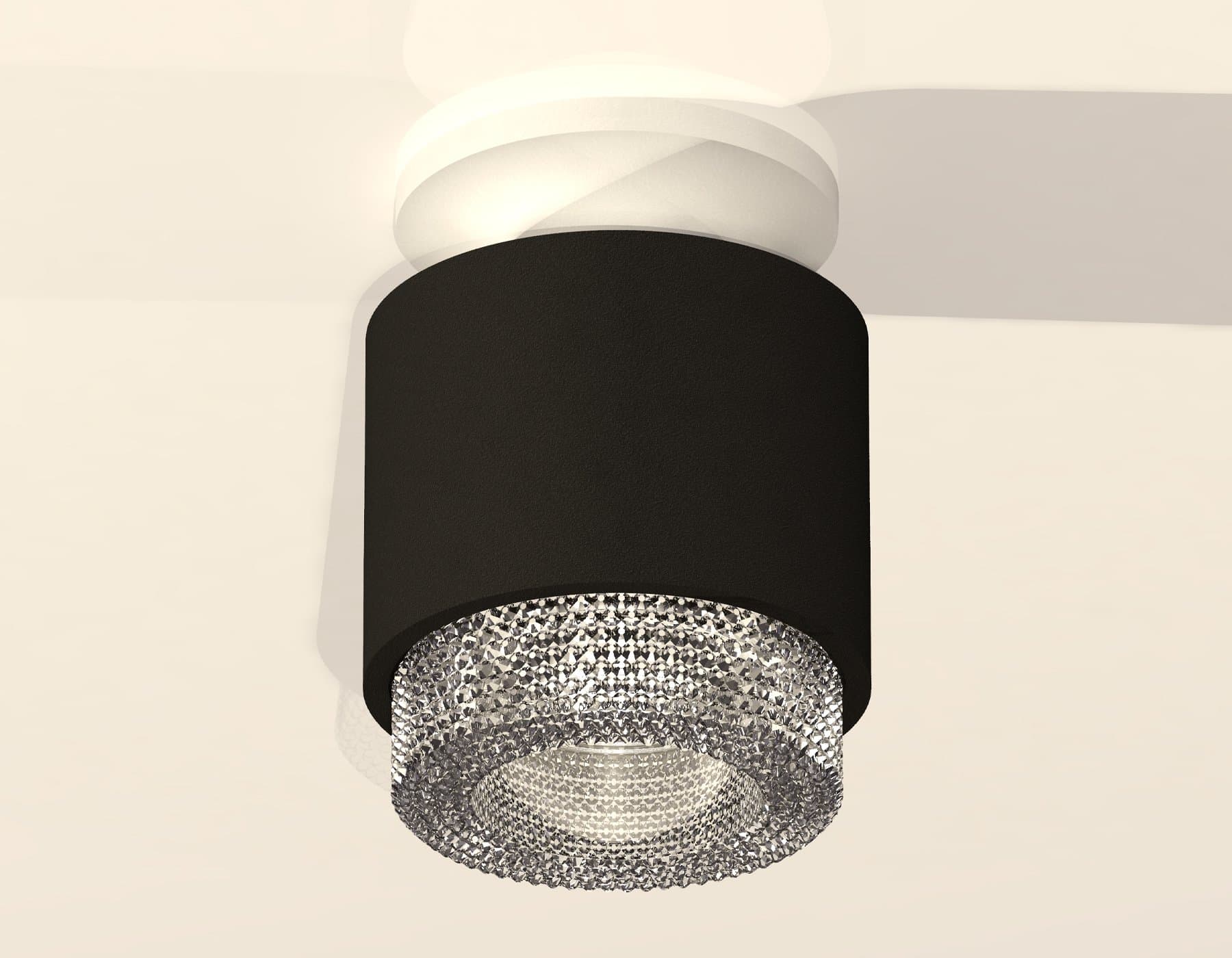 Ambrella Комплект накладного светильника с композитным хрусталем XS7511042 SBK/SWH/CL черный песок/белый песок/прозрачный MR16 GU5.3 (N7925, C7511, N7 — миниатюра 2