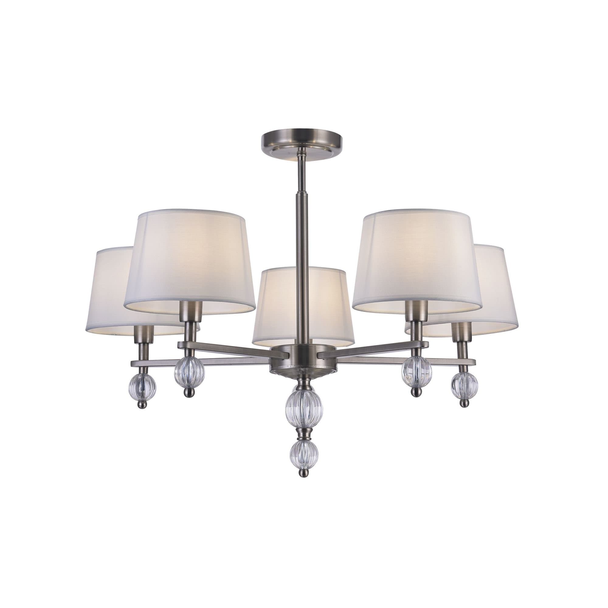 Freya Modern Milena Никель Люстра E14 60W FR5679PL-05N — миниатюра 2