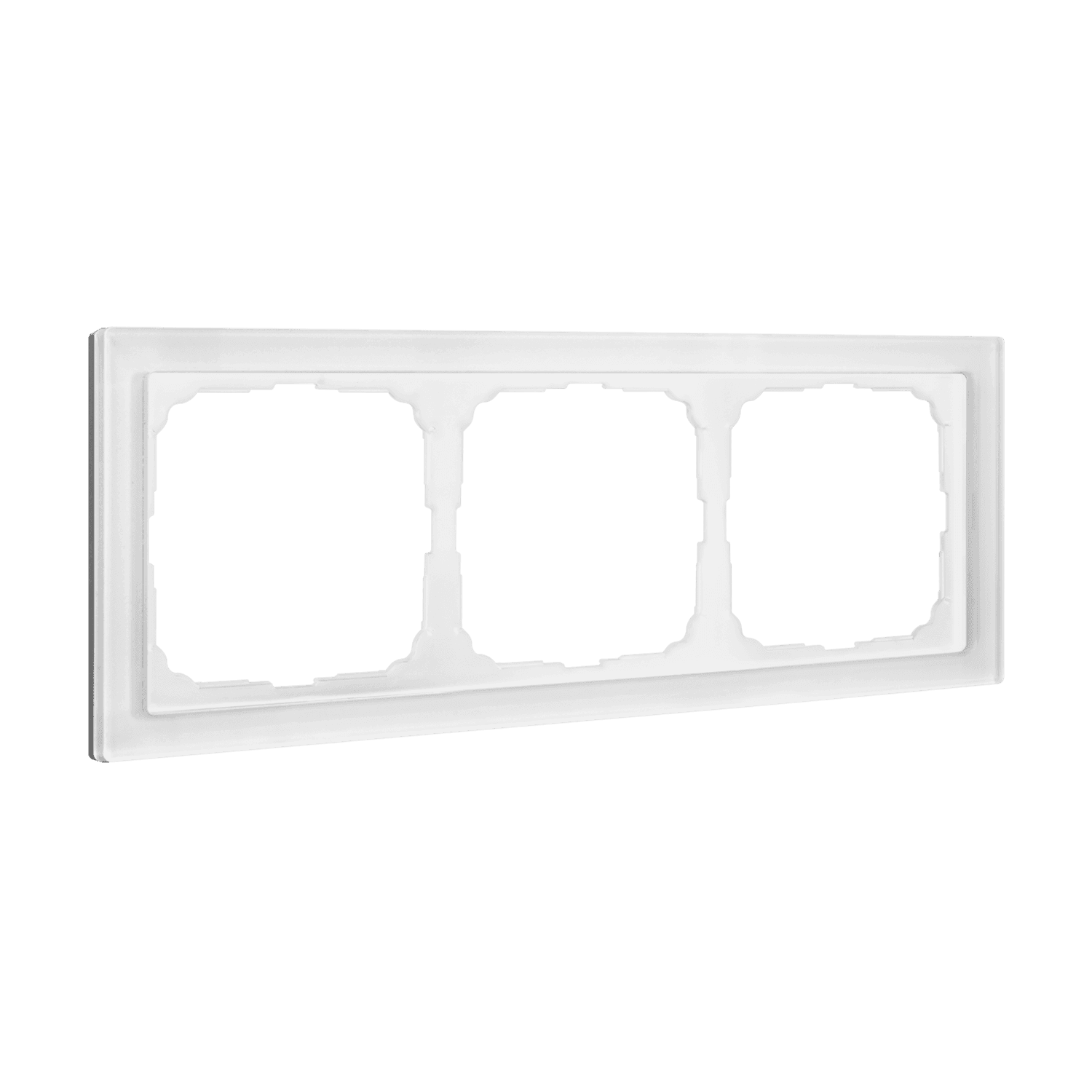 Systeme Electric ArtGallery Pure Органическое стекло Белый Рамка 3-ая — миниатюра 1