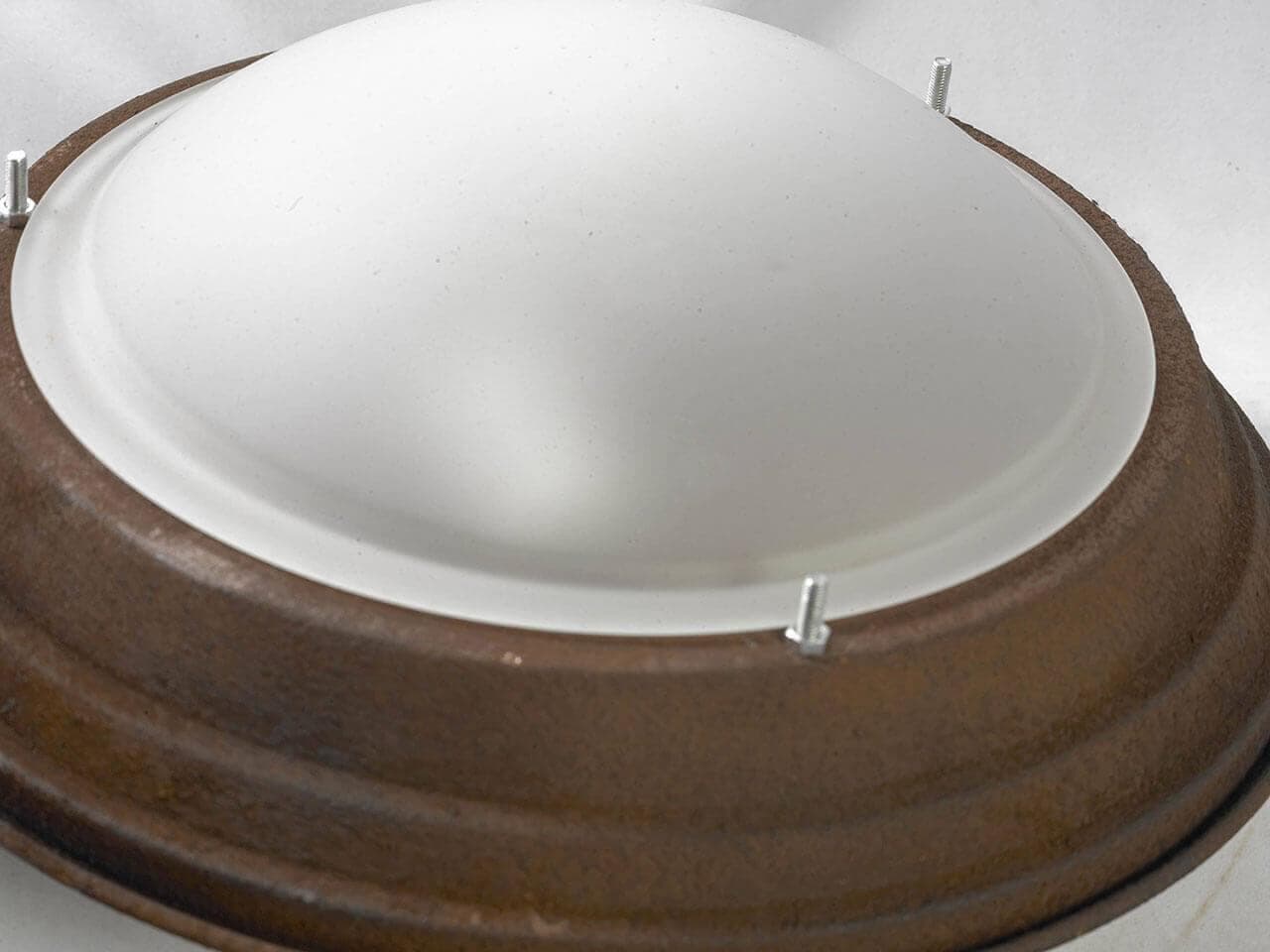 Lussole LOFT Металл Коричневый /  Стекло Светильник потолочный E27 10W GRLSP-8068 — миниатюра 3