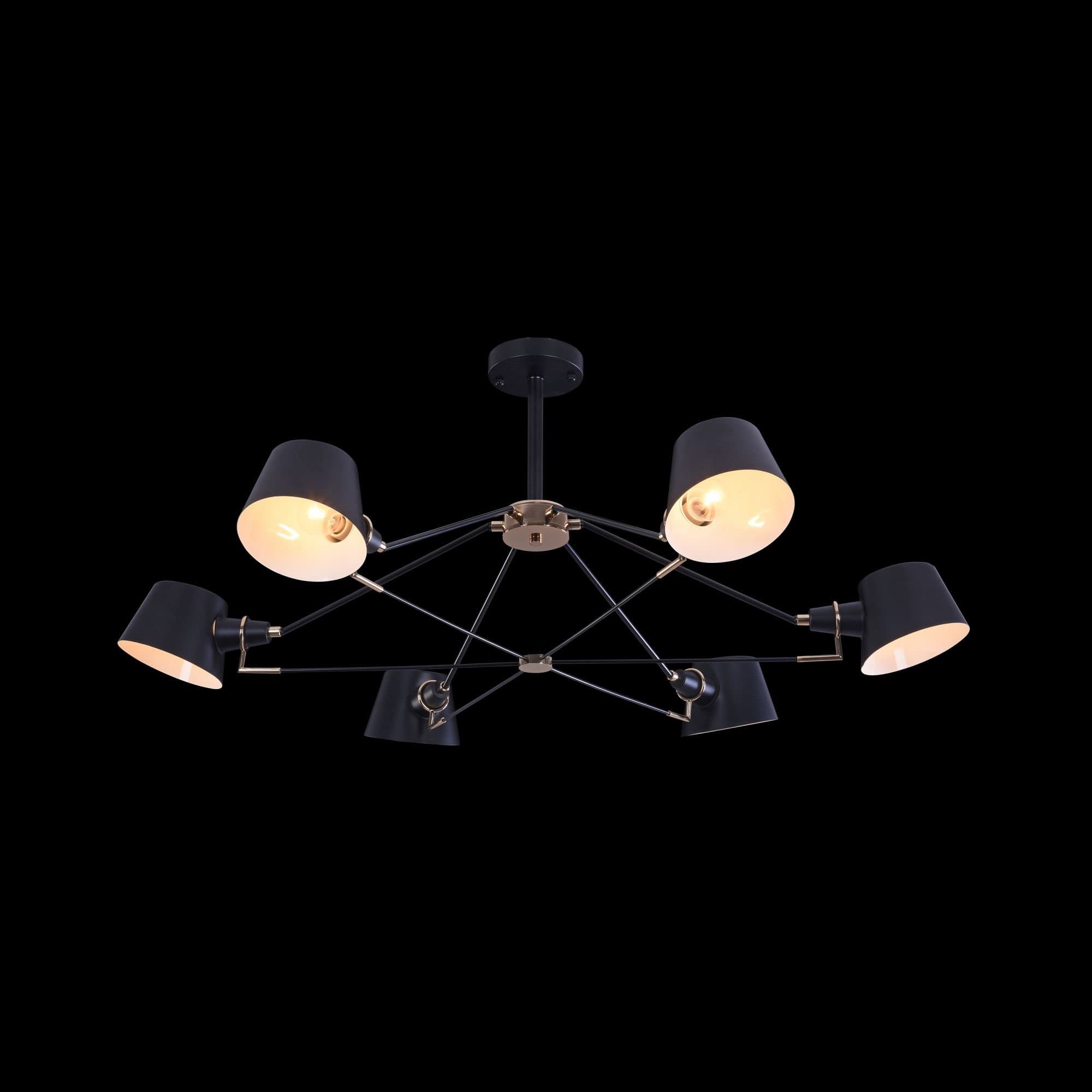 Freya Modern Abigail Черный Люстра E14 40W FR5038-CL-06-B