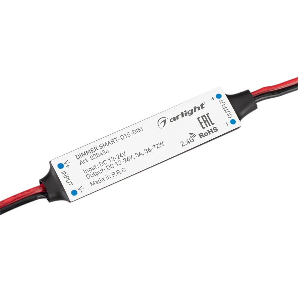 Arlight Диммер SMART-D15-DIM (12-24V, 1x3A, 2.4G) (IP20 Пластик, 5 лет) 028436 — миниатюра 1