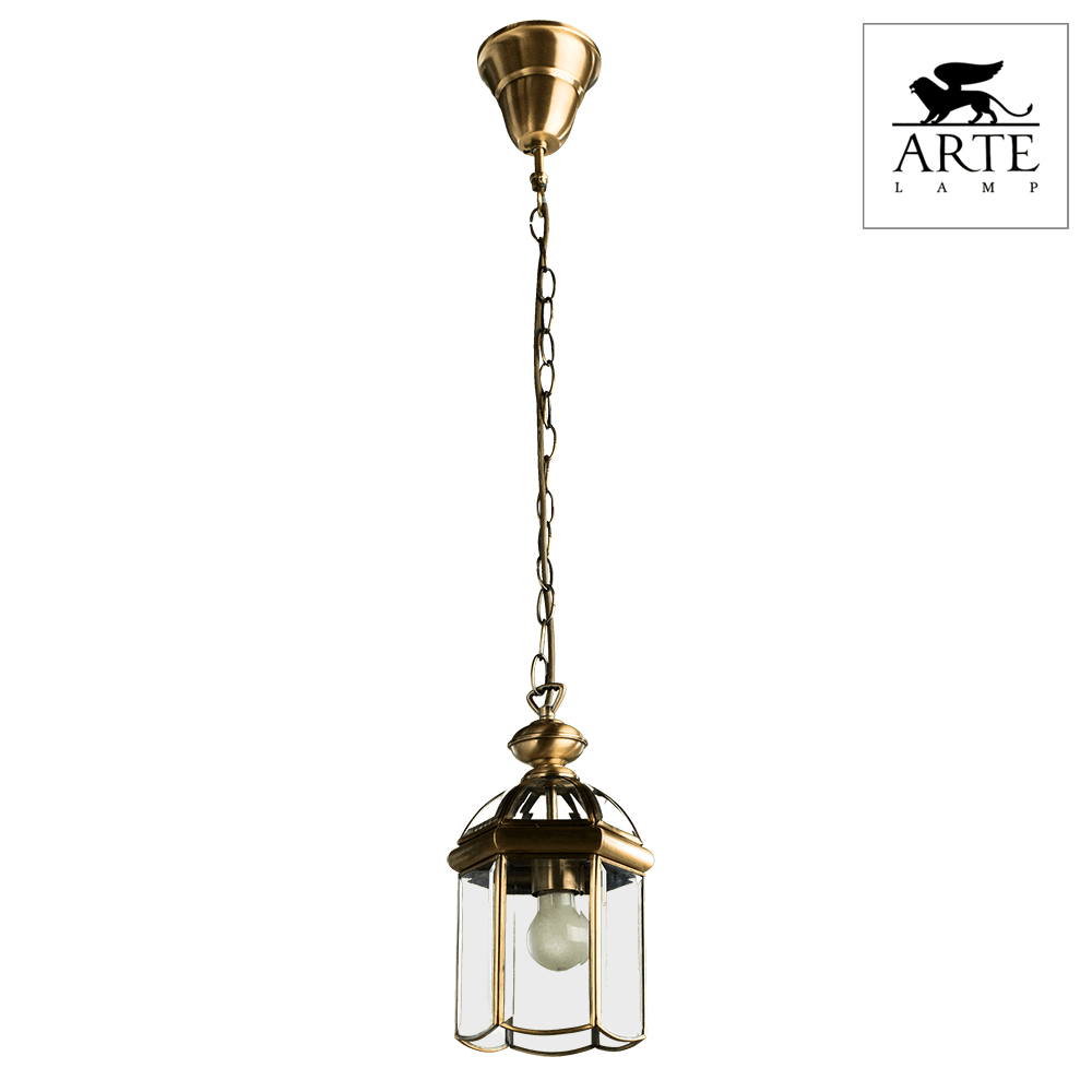 Arte Lamp Rimini Бронза/Прозрачный Светильник подвесной 100W E27 A6501SP-1AB — миниатюра 4
