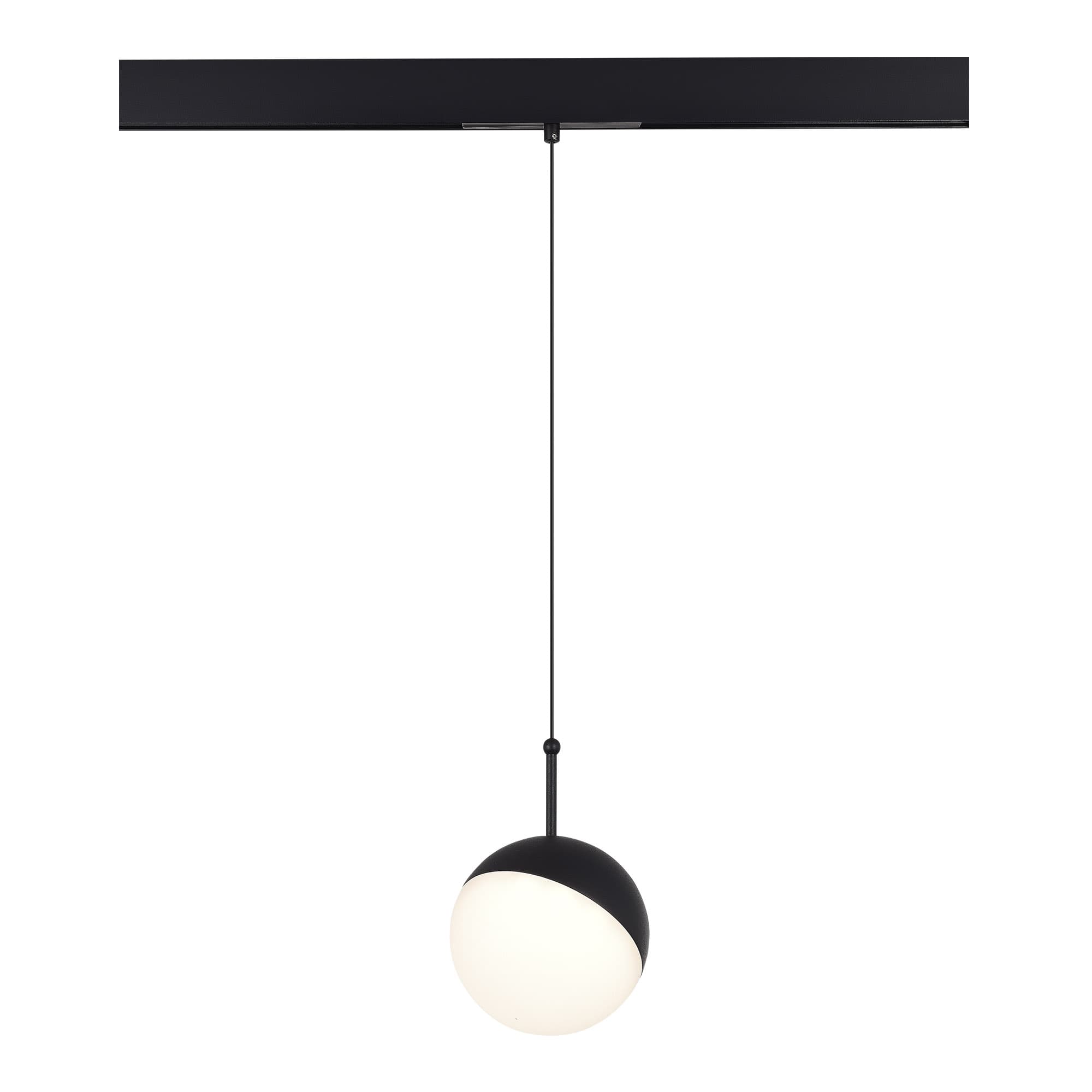 ST LUCE ST681.446.07 Магнитный трековый светильник Черный LED 1*7W 4000K Lm Ra90 120° IP20 D100xH- 48V