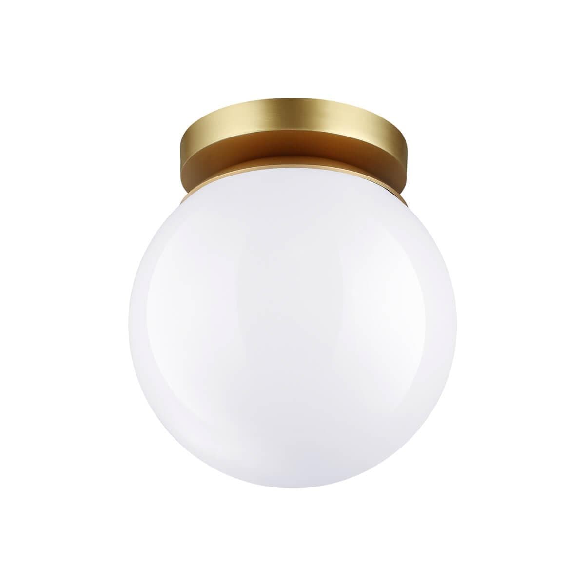 Odeon Light HIGHTECH ODL21 101 золотист/металл/белый/акрил Потолочный светильник IP44 E27 LED 5W BOSCO 4247/1C — миниатюра 2