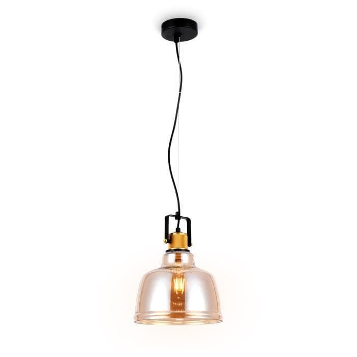 Ambrella Подвесной светильник TR3526 SB/TI бронза/янтарь E27 max 40W D220*1000