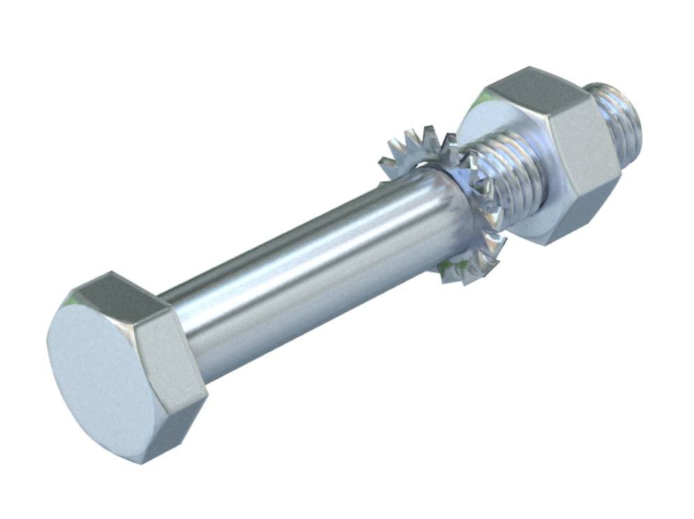 OBO Bettermann Комплект Болт+Шайба+Гайка M12x80 мм 6418287 — миниатюра 1